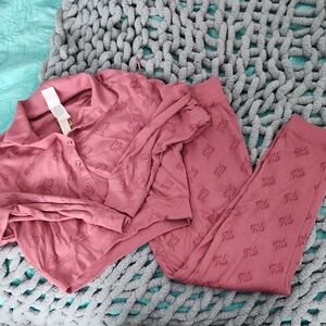 Pink Victoria's Secret Pajama Set